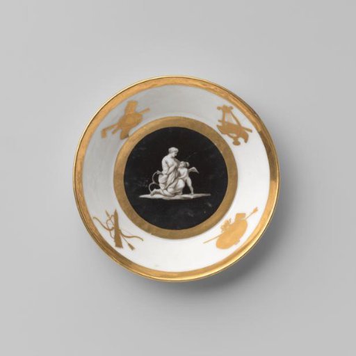 Saucer with classical figures