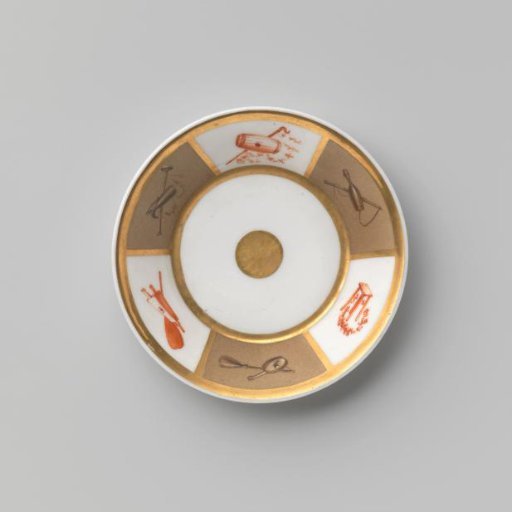 Saucer with household items