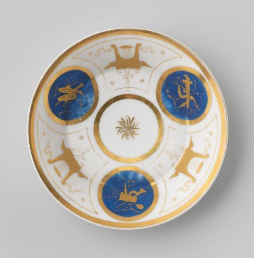 Saucer with Musical Instruments
