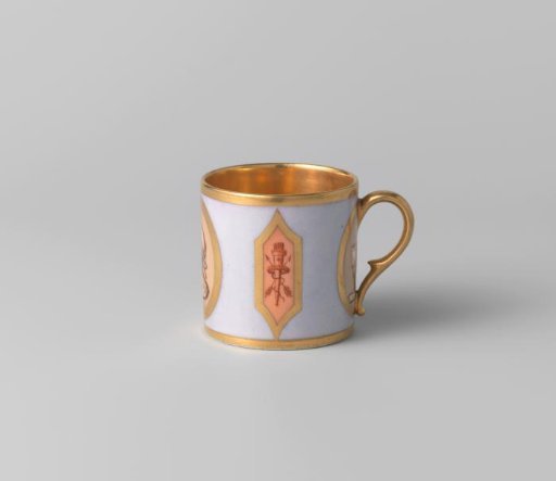 Cup with a Portait and Objects