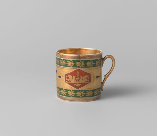 Cup with griffins and floral scrolls