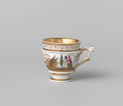 Cup with figures in a landscape