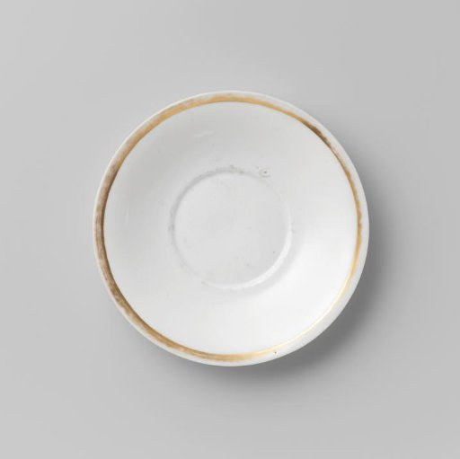 Saucer with a golden edge