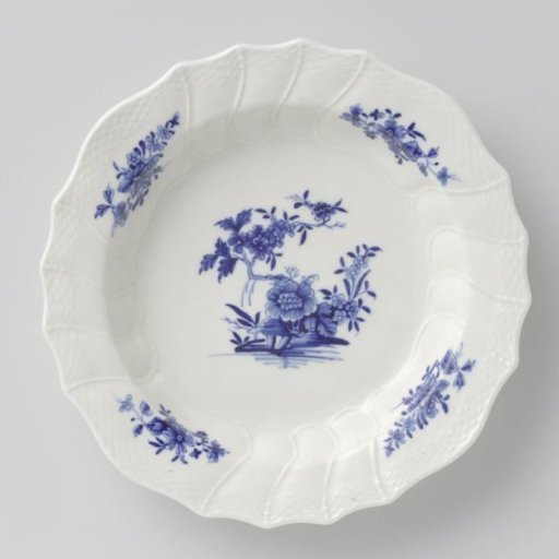 Plate with flowering plants and flower sprays