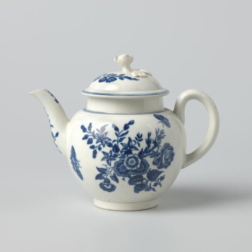 Pitcher with painted flowers and insects