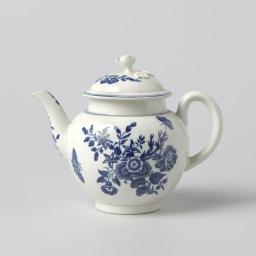 Pitcher with painted flowers and insects