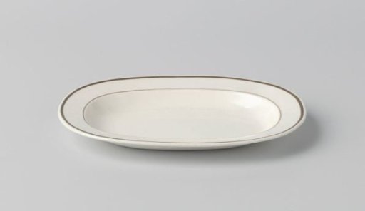 Plate of hard-baked earthenware, Wedgwood creamware