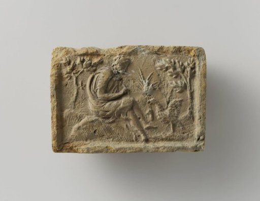 Fireplace with an image