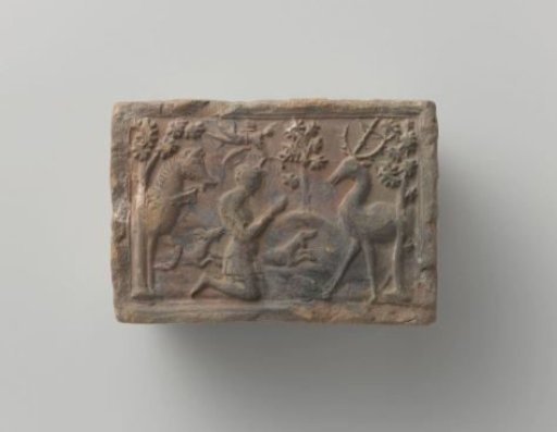 Fireplace with an image
