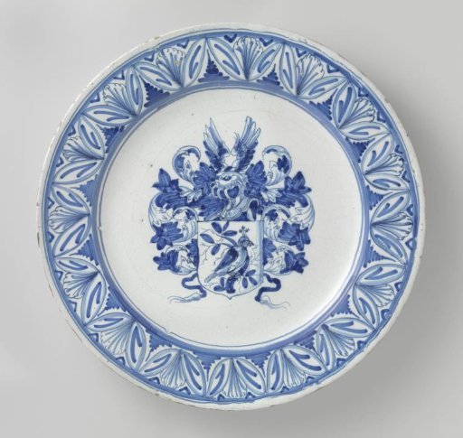 Dish with an unidentified coat of arms