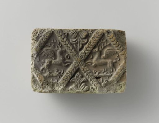 Fireplace with an image