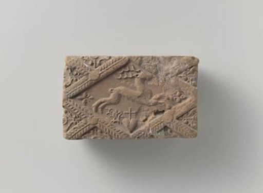 Fireplace with an image