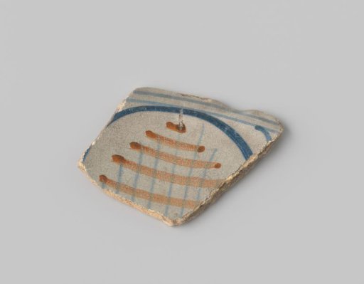 Fragment of polychrome majolica
