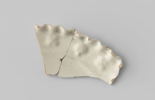 Fragment of white majolica