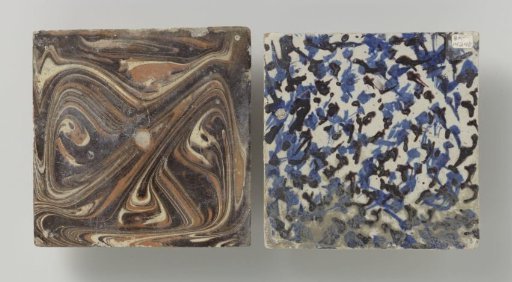 Two Marbled Tiles