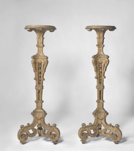 Two torchères