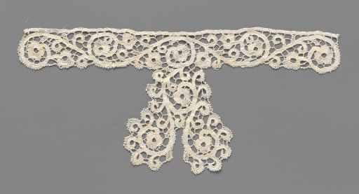 Collar of Bobbin Lace with Attached Jabot