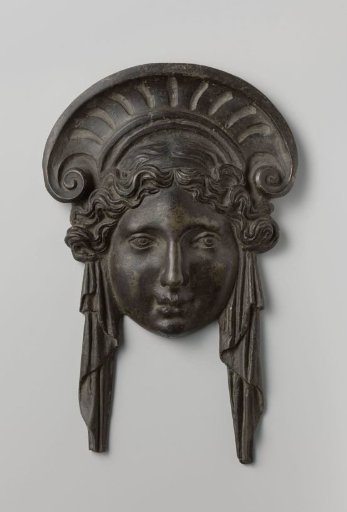 Woman's head, appliqué
