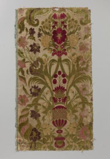 Strip of Multicolored Chased Velvet