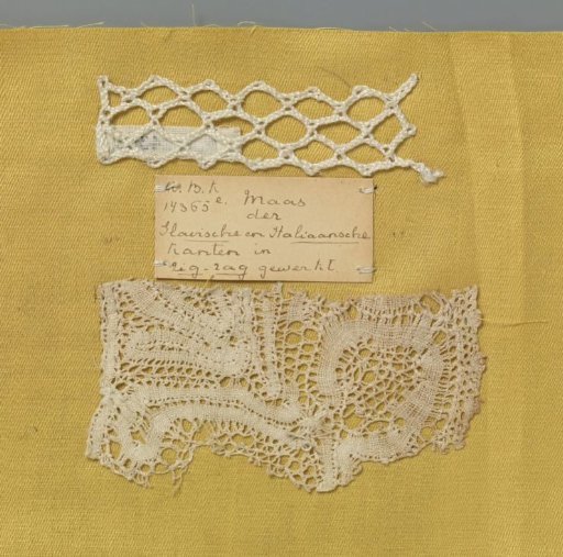 Steel bobbin lace with coarse thread as an example of a diamond-shaped mesh ground as used in Eastern European laces