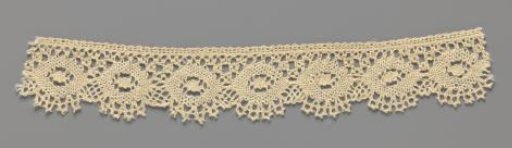 Strip of Bobbin Lace with a Row of Ovals