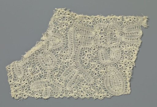 Fragment of Bobbin Lace with Occhiolini Loops