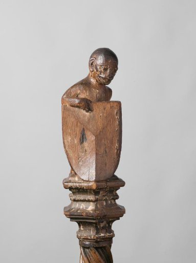 Monkey Supporting an Escutcheon, from the Top of a Balustrade or the Backrest of the Stadholder's Chair in the Rolzaal in the Hof van Holland, The Hague