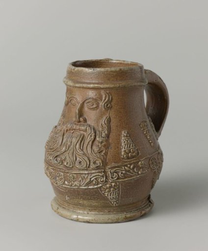 Bearded man jar