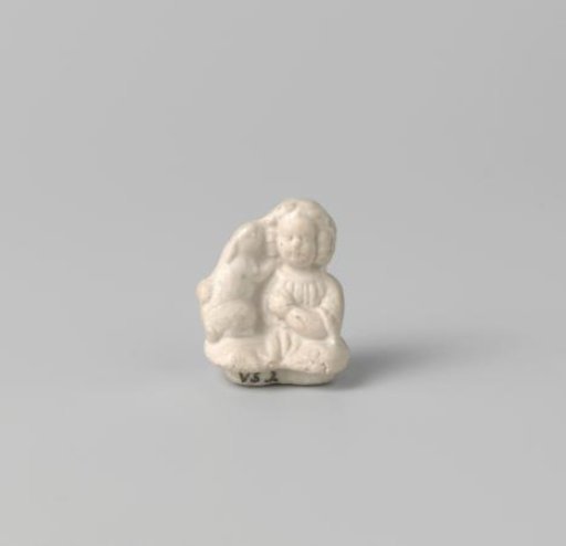 Cover in the shape of a child with a rabbit