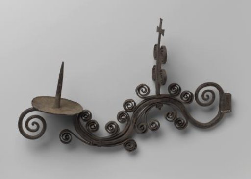 Wrought iron wall sconce