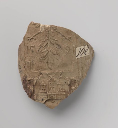 Fragment of a 'schnelle' tankard with a coat of arms