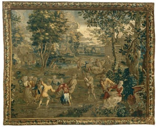 Dancing peasants and sheep shearers