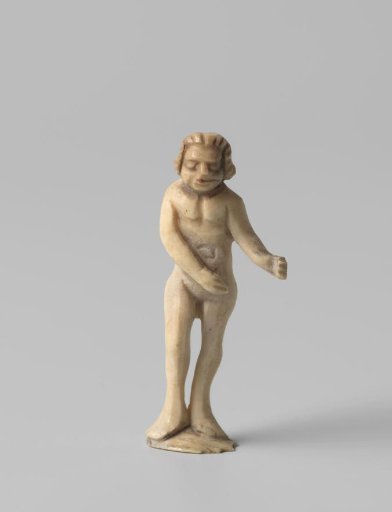 Nude male figure.