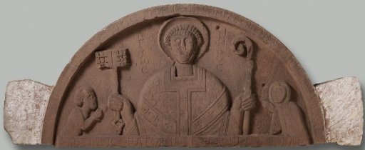 Tympanum of the abbey of Egmond