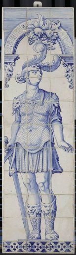 Tile Panel with a Roman Hero