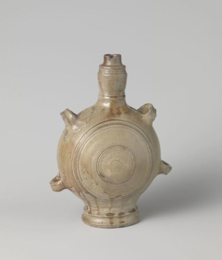 Jug (pilgrim flask) with concentric circles