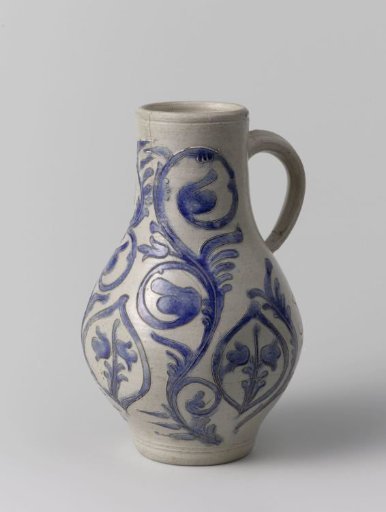 Jug with floral scrolls