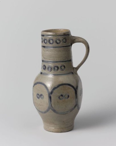 Jug with a hexagonal body and medallions