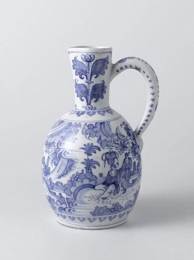 Faience jug with one handle
