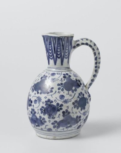 Jug painted with flowers