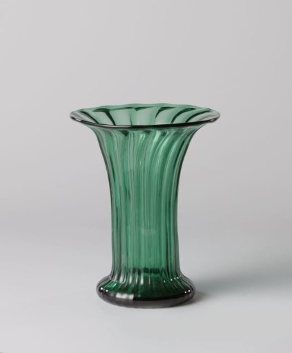 Vase with Vertical Ribs