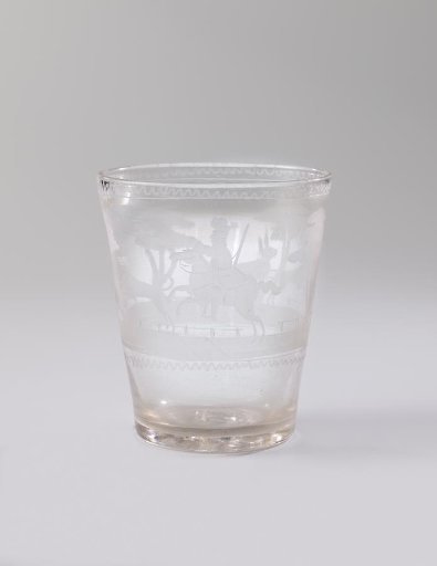 Cup with a hunting scene