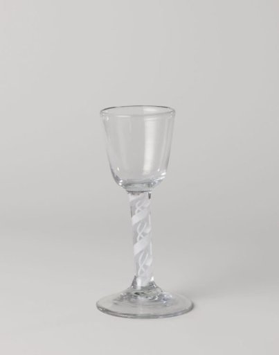 Blown glass with a conical cup