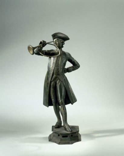 Figure of a Man Playing a Post Horn