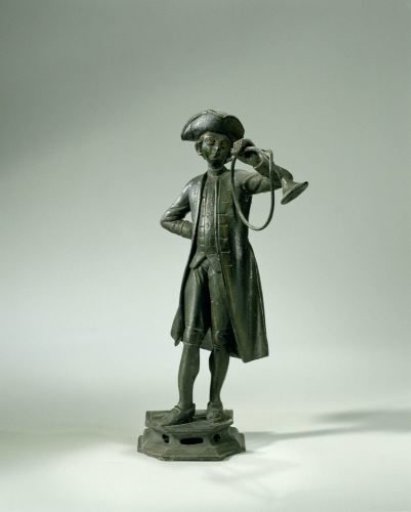 Figure of a Man Playing a Post Horn