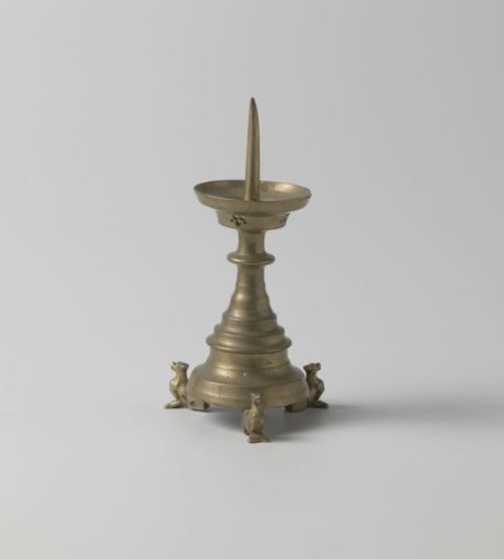 Candelabrum supported by three fantastic animals