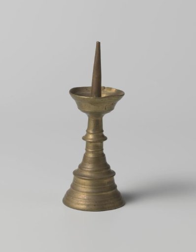 Candelabrum with moulded stem and foot