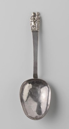 Spoon surmounted by William III and Mary