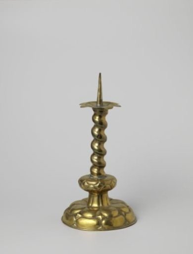 Candelabrum with twisted stem and eight-lobed foot