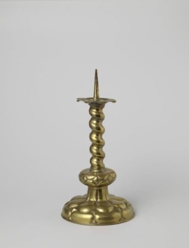 Candelabrum with twisted stem and eight-lobed foot
